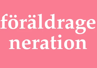 Synonym föräldrageneration