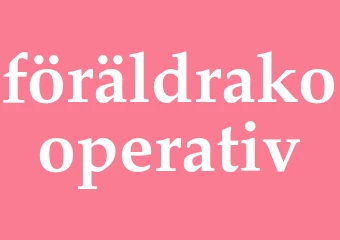 Synonym föräldrakooperativ