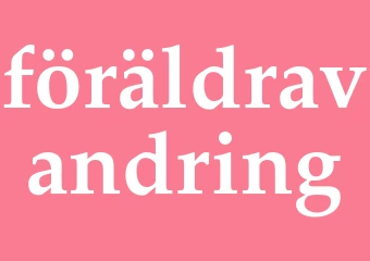 Synonym föräldravandring