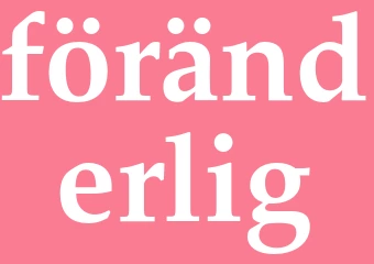 Synonym föränderlig