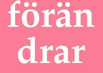 Synonym förändrar