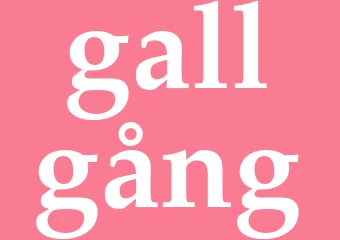 Synonym gallgång