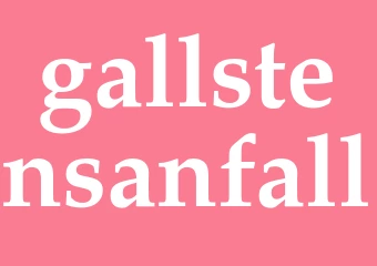 Synonym gallstensanfall
