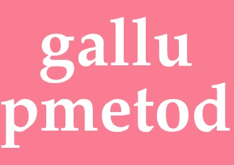 Synonym gallupmetod