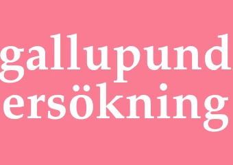 Synonym gallupundersökning