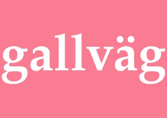 Synonym gallväg