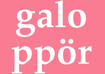 Synonym galoppör
