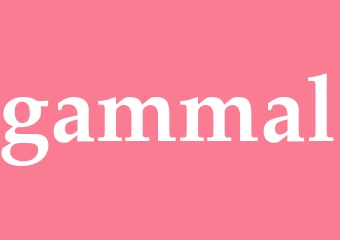 Synonym gammal