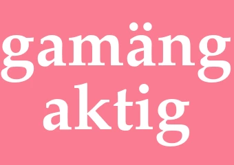Synonym gamängaktig