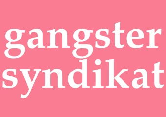 Synonym gangstersyndikat