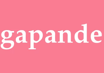 Synonym gapande