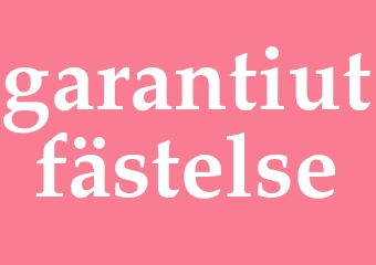 Synonym garantiutfästelse