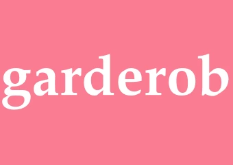 Synonym garderob