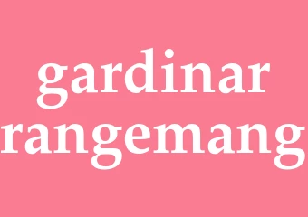 Synonym gardinarrangemang