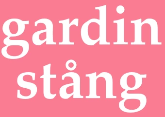Synonym gardinstång
