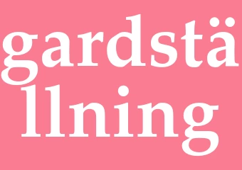 Synonym gardställning