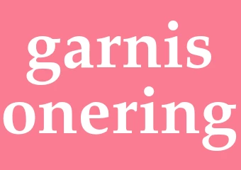 Synonym garnisonering