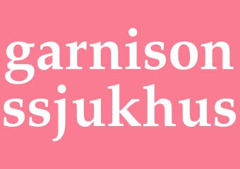 Synonym garnisonssjukhus