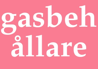Synonym gasbehållare