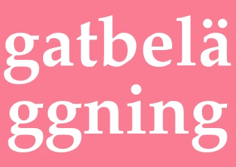 Synonym gatbeläggning