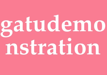 Synonym gatudemonstration