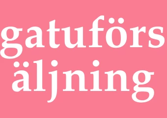 Synonym gatuförsäljning