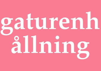 Synonym gaturenhållning