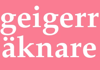 Synonym geigerräknare