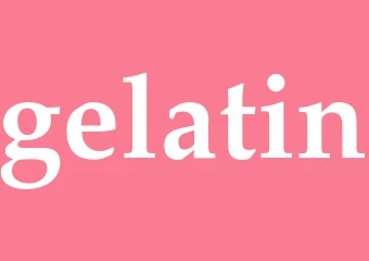 Synonym gelatin