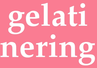 Synonym gelatinering