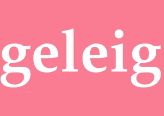 Synonym geleig