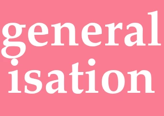 Synonym generalisation