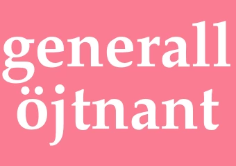 Synonym generallöjtnant