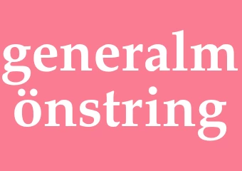 Synonym generalmönstring