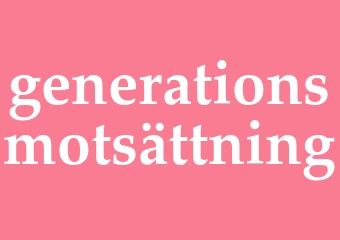 Synonym generationsmotsättning