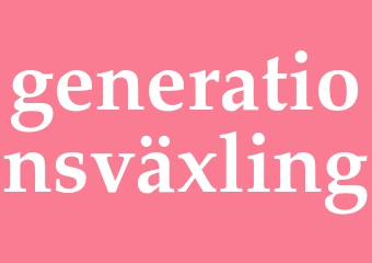 Synonym generationsväxling