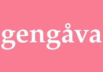 Synonym gengåva
