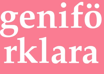 Synonym geniförklara