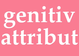 Synonym genitivattribut