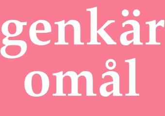 Synonym genkäromål