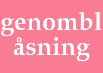 Synonym genomblåsning
