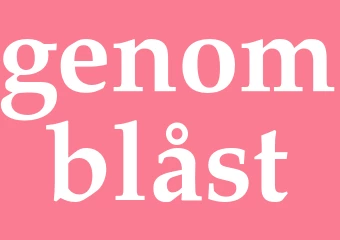 Synonym genomblåst
