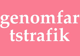 Synonym genomfartstrafik