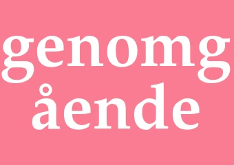 Synonym genomgående