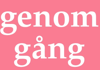 Synonym genomgång