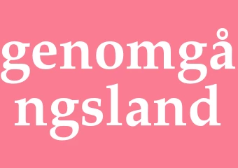 Synonym genomgångsland