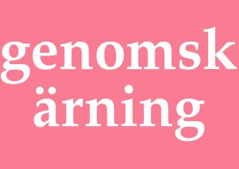 Synonym genomskärning
