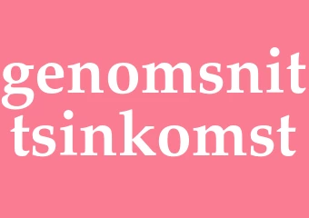 Synonym genomsnittsinkomst