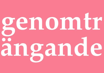 Synonym genomträngande