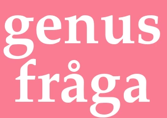 Synonym genusfråga